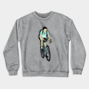 Cycling Legends: Fausto Coppi (Bianchi Team jersey) Crewneck Sweatshirt